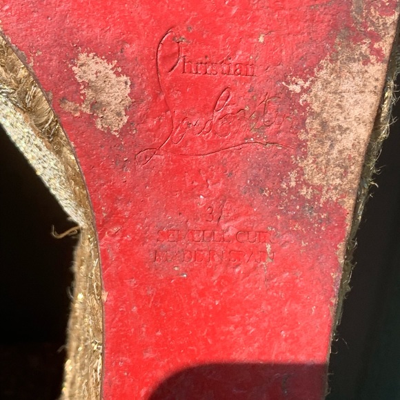 ⭐️Host Pick ⭐️Louboutin Wedges - Picture 9 of 9